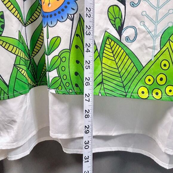 Misslook Dragonfly Floral Art to Wear Multicolor Lagenlook Top Size XXL NWOT - Picture 5 of 7